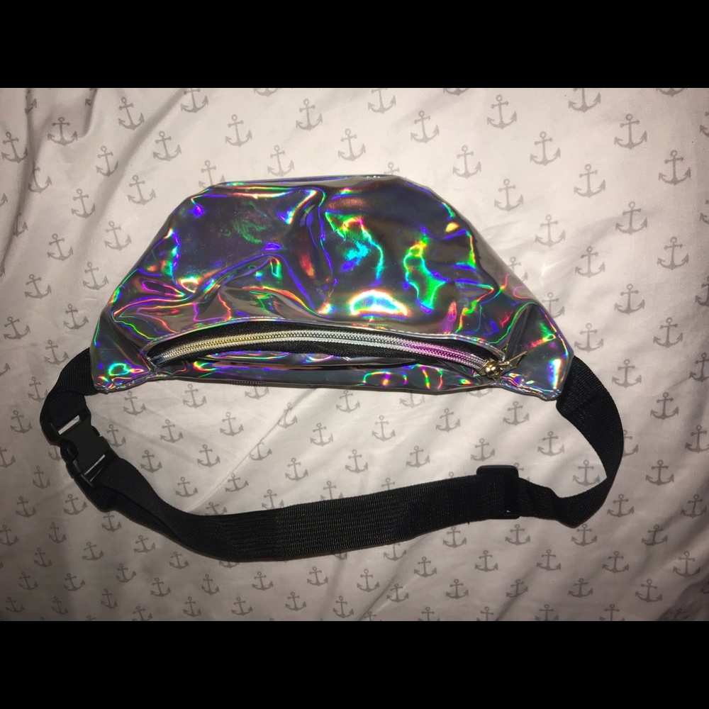 iridescent fanny pack